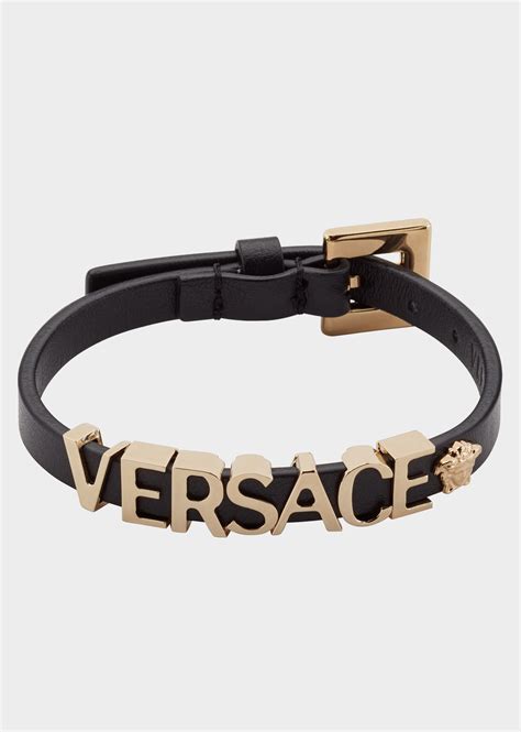 versace black bracelet|vintage Versace bracelet.